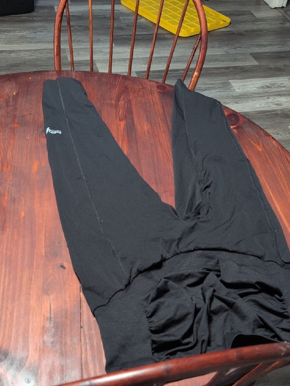 Black Leggings Motif Maternity
